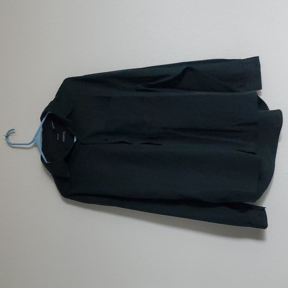 Preowned, Medium, Sueded,, George, Button Down Dress shirt.